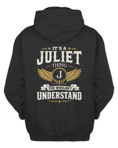 JULIET KT06-M008 It’s a [NAME] Thing – You Wouldn’t Understand | Personalized Vintage T-Shirt - Unisex Hoodie - Black