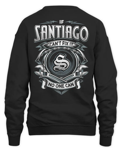 SANTIAGO AP81-K4-626 - Personalized Ahmed Quote Apparel “If Ahmed Can't Fix It, No One Can” - Unisex Sweatshirt - Black