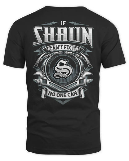 SHAUN AP81-K4-626 - Personalized Ahmed Quote Apparel “If Ahmed Can't Fix It, No One Can” - Unisex Standard T-Shirt - Black