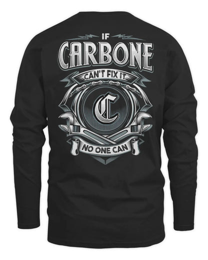 CARBONE AP81-K4-626 - Personalized Ahmed Quote Apparel “If Ahmed Can't Fix It, No One Can” - Men's Long Sleeved T-Shirt - Black