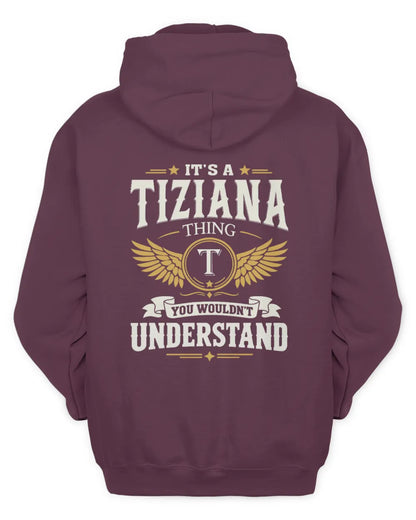 TIZIANA KT06-M008 It’s a [NAME] Thing – You Wouldn’t Understand | Personalized Vintage T-Shirt - Unisex Hoodie - Maroon