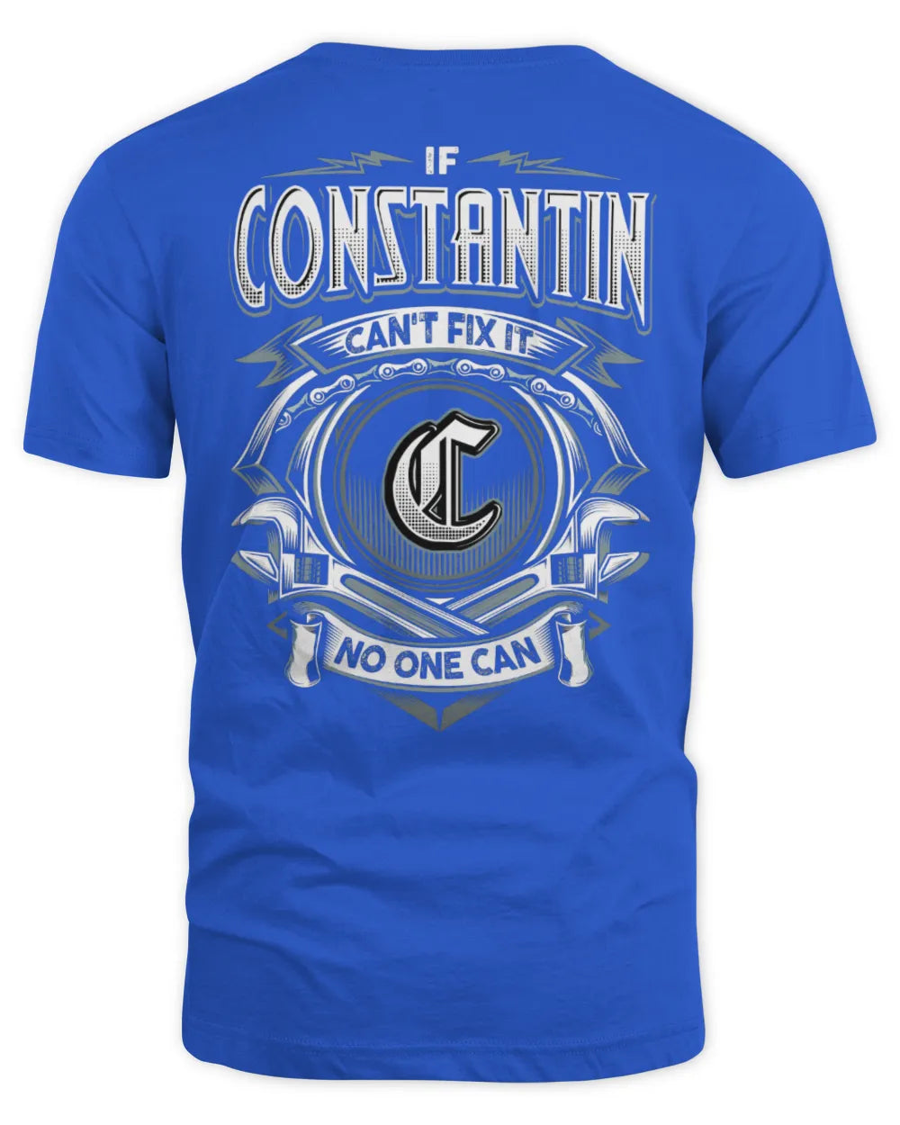 CONSTANTIN AP81-K4-626 - Personalized Ahmed Quote Apparel “If Ahmed Can't Fix It, No One Can” - Unisex Standard T-Shirt - Royal
