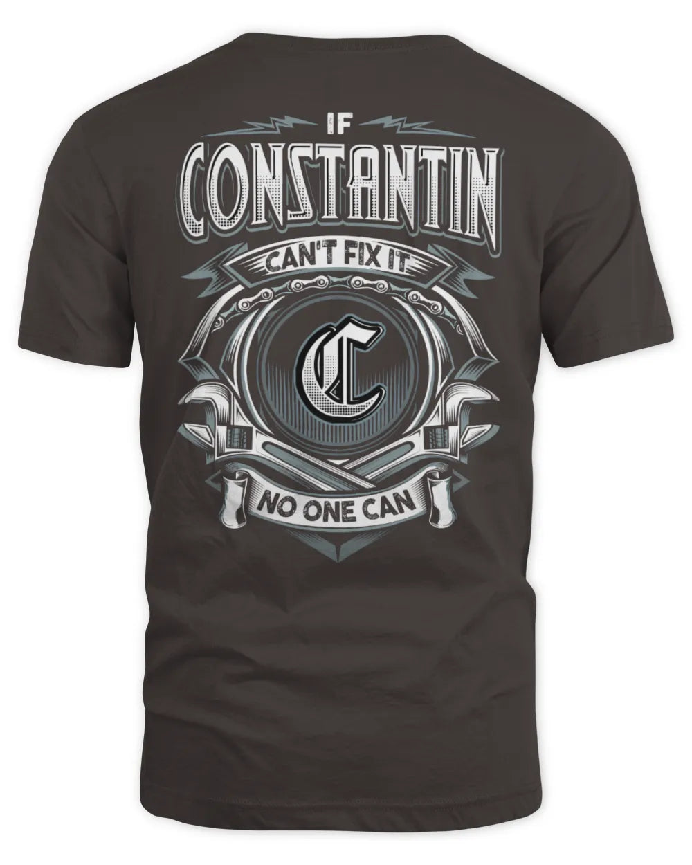 CONSTANTIN AP81-K4-626 - Personalized Ahmed Quote Apparel “If Ahmed Can't Fix It, No One Can” - Unisex Standard T-Shirt - Dark Chocolate