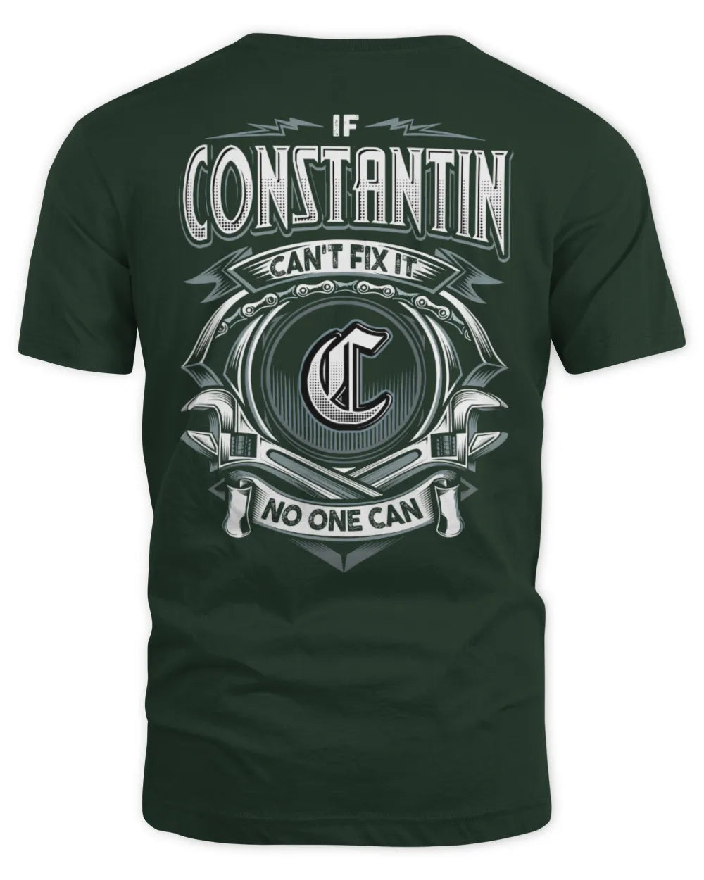 CONSTANTIN AP81-K4-626 - Personalized Ahmed Quote Apparel “If Ahmed Can't Fix It, No One Can” - Unisex Standard T-Shirt - Forest Green