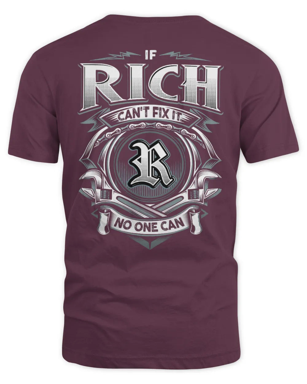 RICH AP81-K4-626 - Personalized Ahmed Quote Apparel “If Ahmed Can't Fix It, No One Can” - Unisex Standard T-Shirt - Maroon