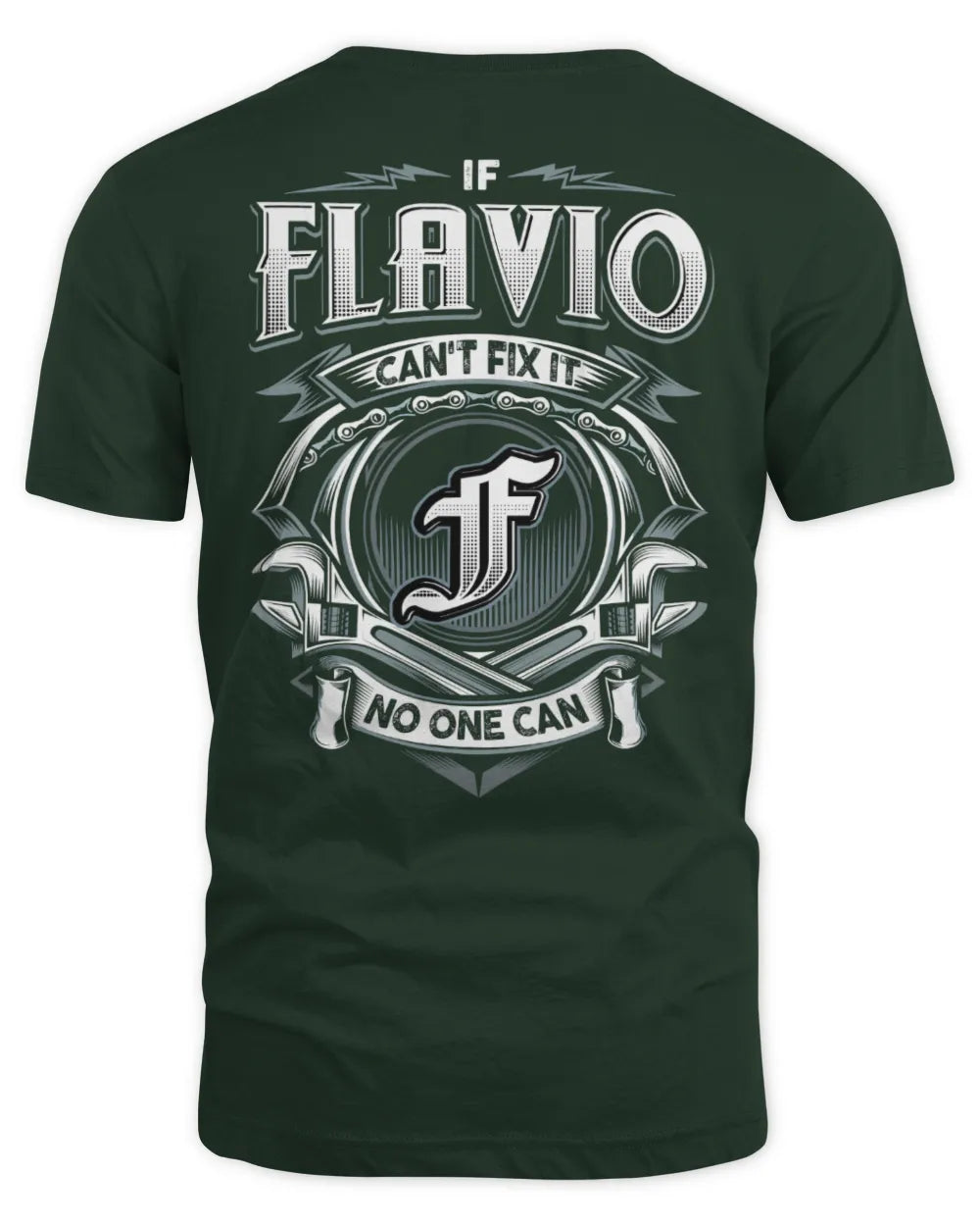 FLAVIO AP81-K4-626 - Personalized Ahmed Quote Apparel “If Ahmed Can't Fix It, No One Can” - Unisex Standard T-Shirt - Forest Green