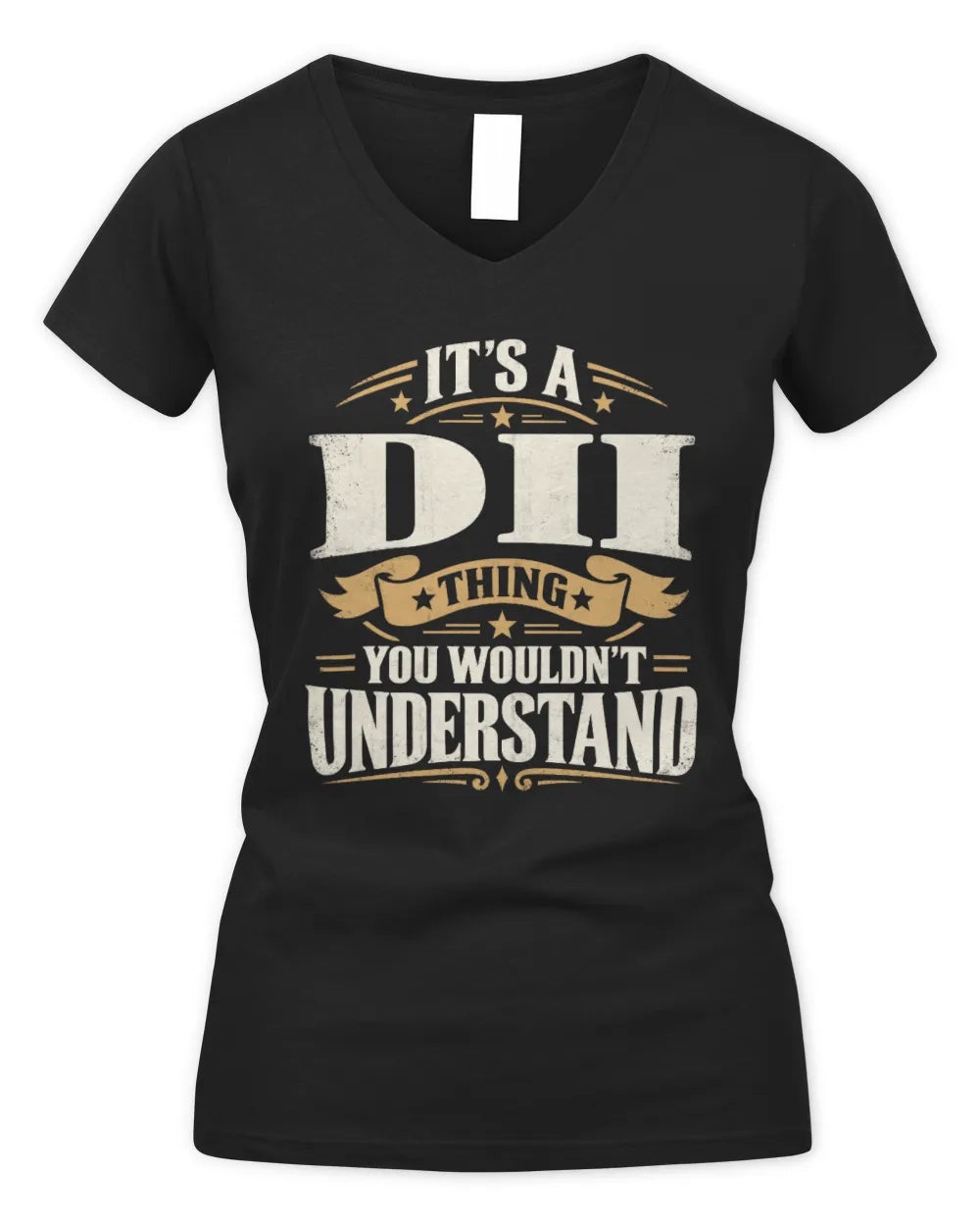 DII P08 TH51 - Personalized “It’s a/an [NAME] Thing – You Wouldn’t Understand” Shirt - Women's V-Neck T-Shirt - Black