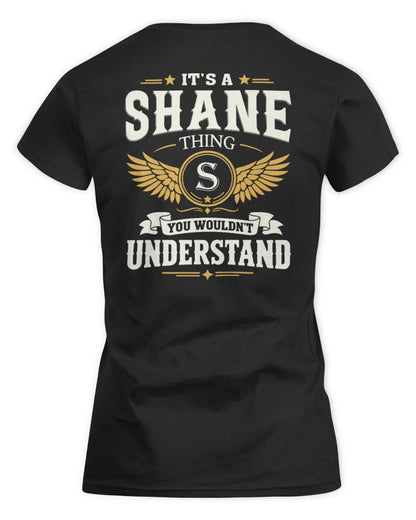 SHANE KT06-M008 It’s a [NAME] Thing – You Wouldn’t Understand | Personalized Vintage T-Shirt - Women's Standard T-Shirt - Black