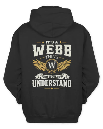 WEBB KT06-M008 It’s a [NAME] Thing – You Wouldn’t Understand | Personalized Vintage T-Shirt - Unisex Hoodie - Black