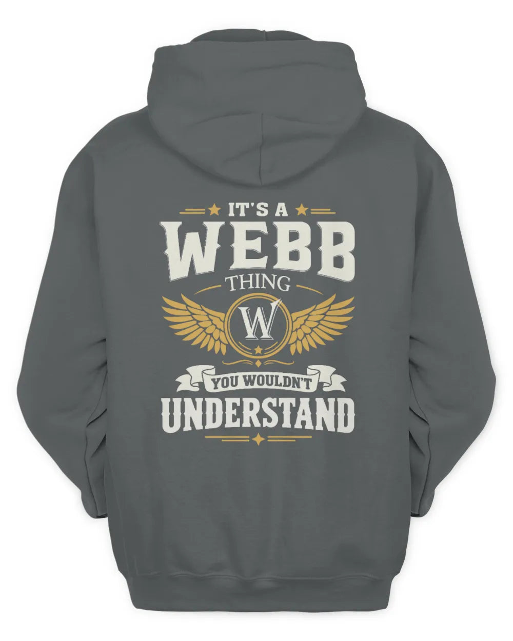 WEBB KT06-M008 It’s a [NAME] Thing – You Wouldn’t Understand | Personalized Vintage T-Shirt - Unisex Hoodie - Charcoal
