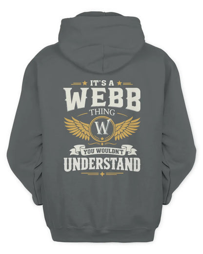 WEBB KT06-M008 It’s a [NAME] Thing – You Wouldn’t Understand | Personalized Vintage T-Shirt - Unisex Hoodie - Charcoal