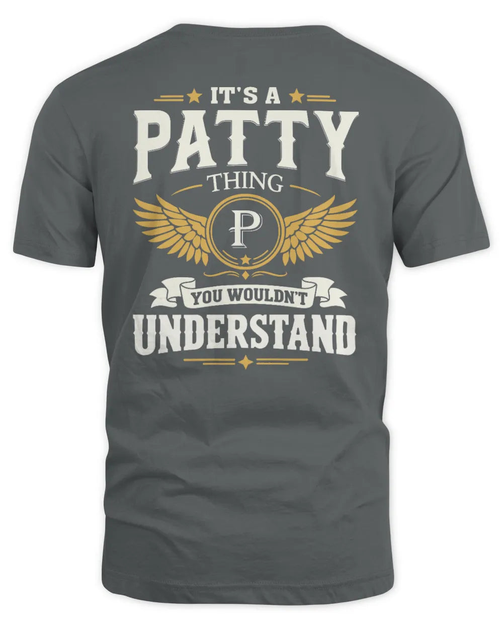 PATTY KT06-M008 It’s a [NAME] Thing – You Wouldn’t Understand | Personalized Vintage T-Shirt - Unisex Standard T-Shirt - Charcoal