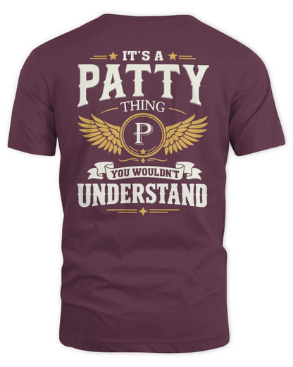 PATTY KT06-M008 It’s a [NAME] Thing – You Wouldn’t Understand | Personalized Vintage T-Shirt - Unisex Standard T-Shirt - Maroon