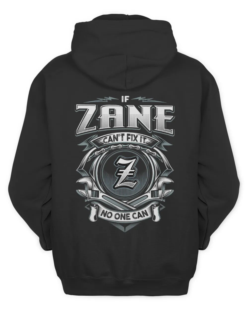 ZANE AP81-K4-626 - Personalized Ahmed Quote Apparel “If Ahmed Can't Fix It, No One Can” - Unisex Hoodie - Black