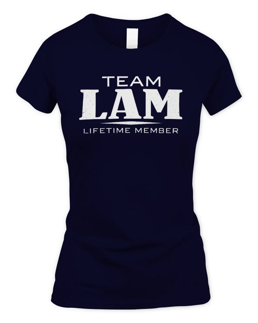 LAM BL62-K4-128 - Personalized “Team NAME Lifetime Member” - Women's Standard T-Shirt - Navy