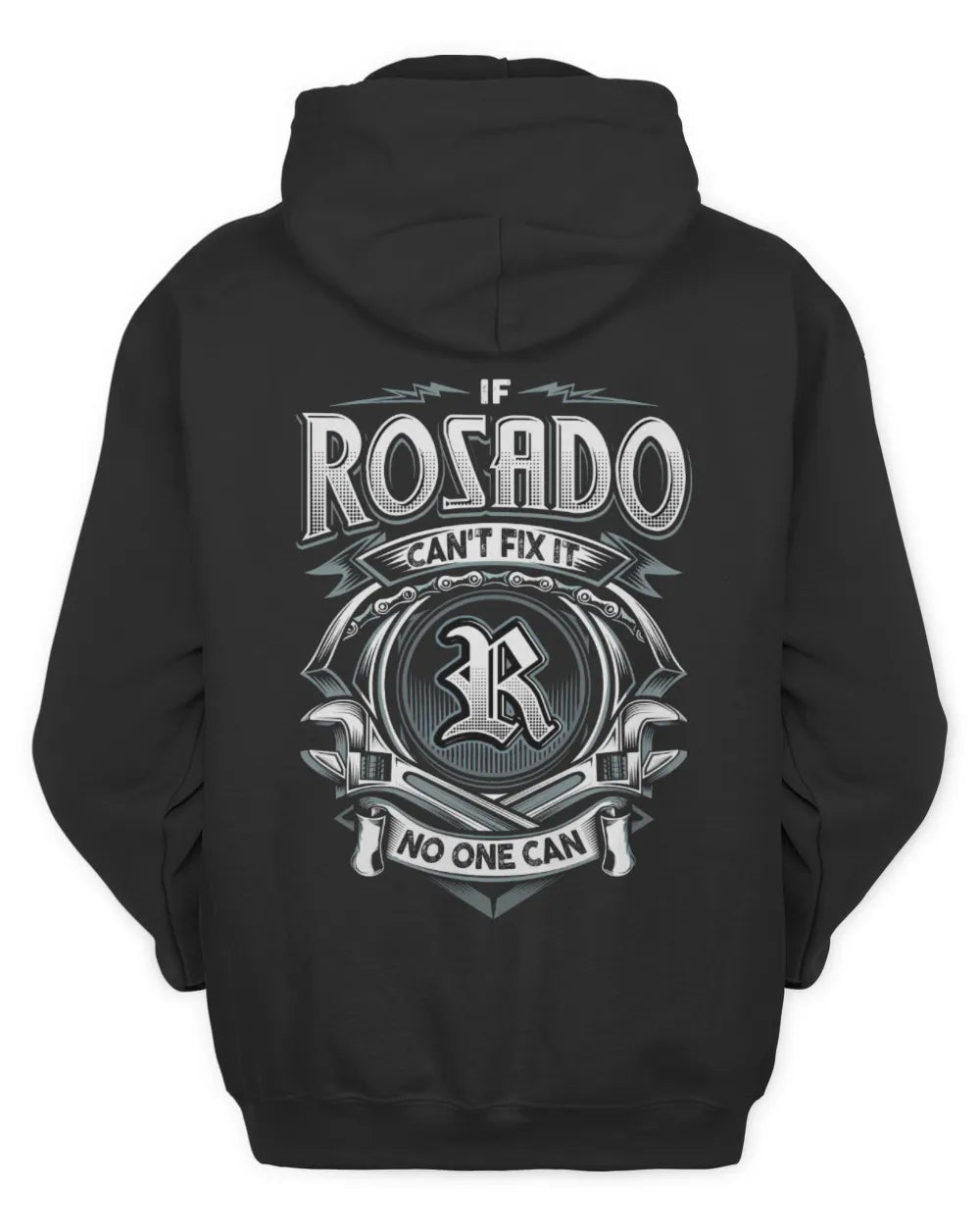 ROSADO AP81-K4-626 - Personalized Ahmed Quote Apparel “If Ahmed Can't Fix It, No One Can” - Unisex Hoodie - Black