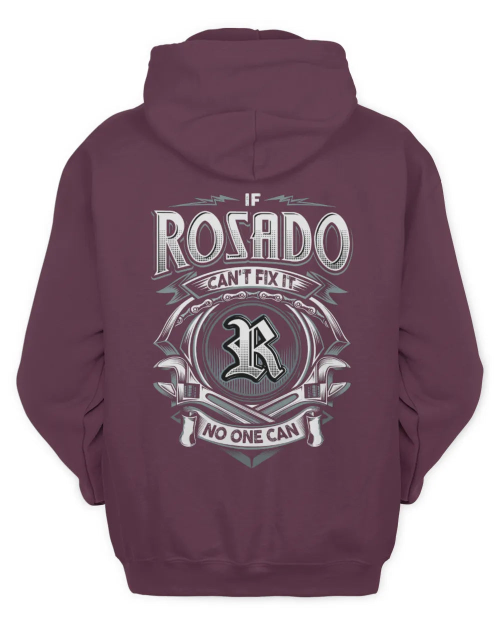 ROSADO AP81-K4-626 - Personalized Ahmed Quote Apparel “If Ahmed Can't Fix It, No One Can” - Unisex Hoodie - Maroon