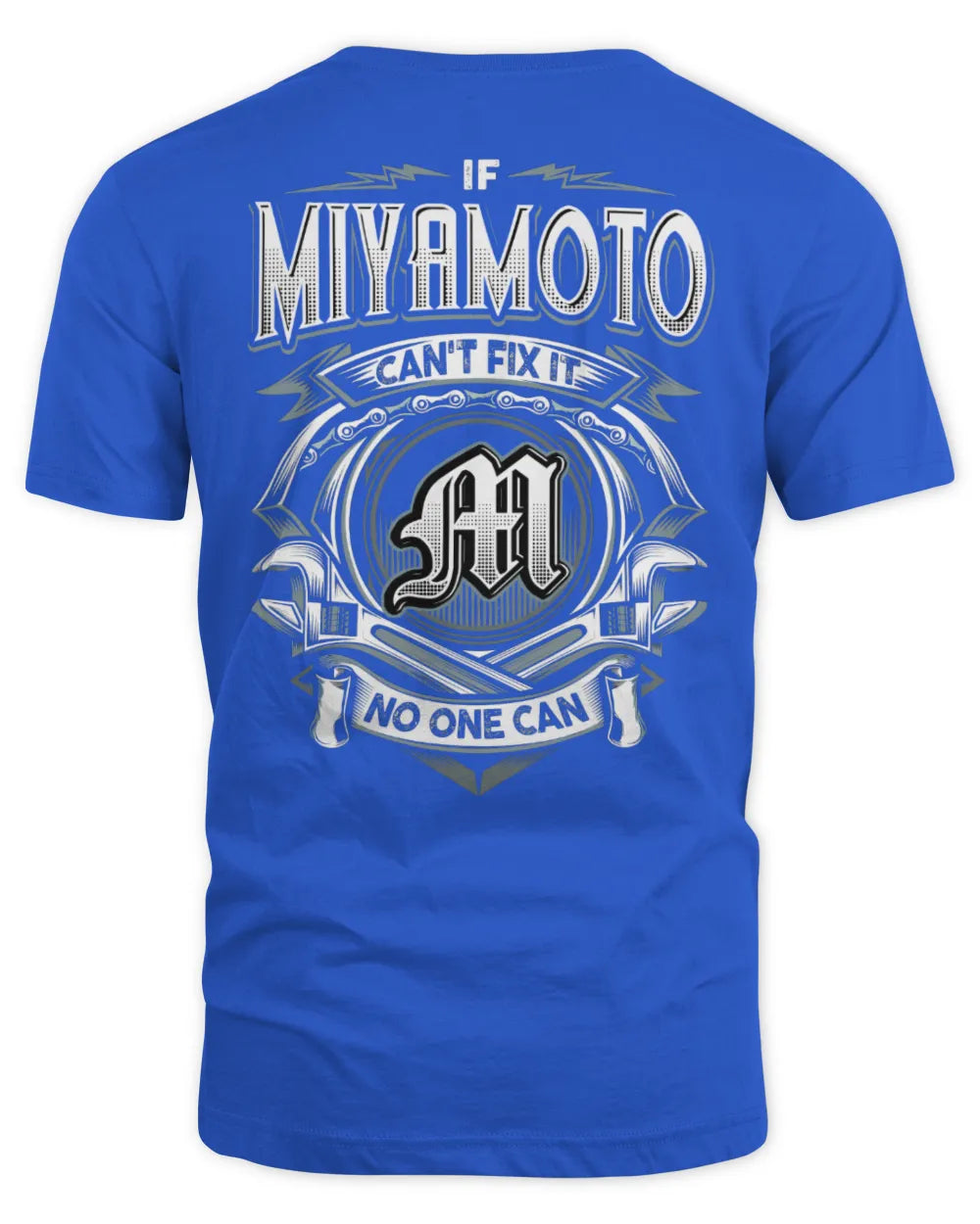 MIYAMOTO AP81-K4-626 - Personalized Ahmed Quote Apparel “If Ahmed Can't Fix It, No One Can” - Unisex Standard T-Shirt - Royal