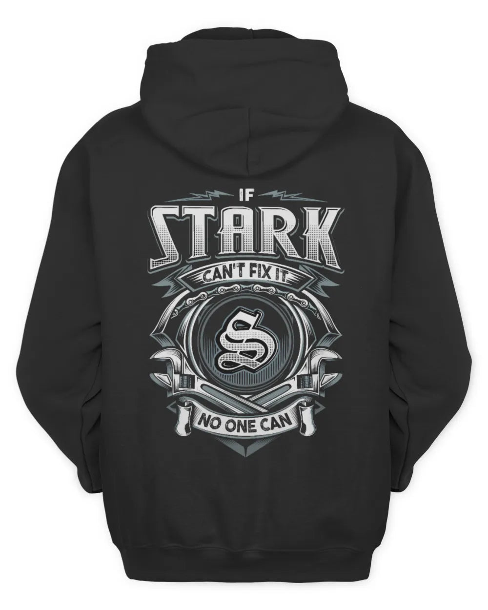 STARK AP81-K4-626 - Personalized Ahmed Quote Apparel “If Ahmed Can't Fix It, No One Can” - Unisex Hoodie - Black