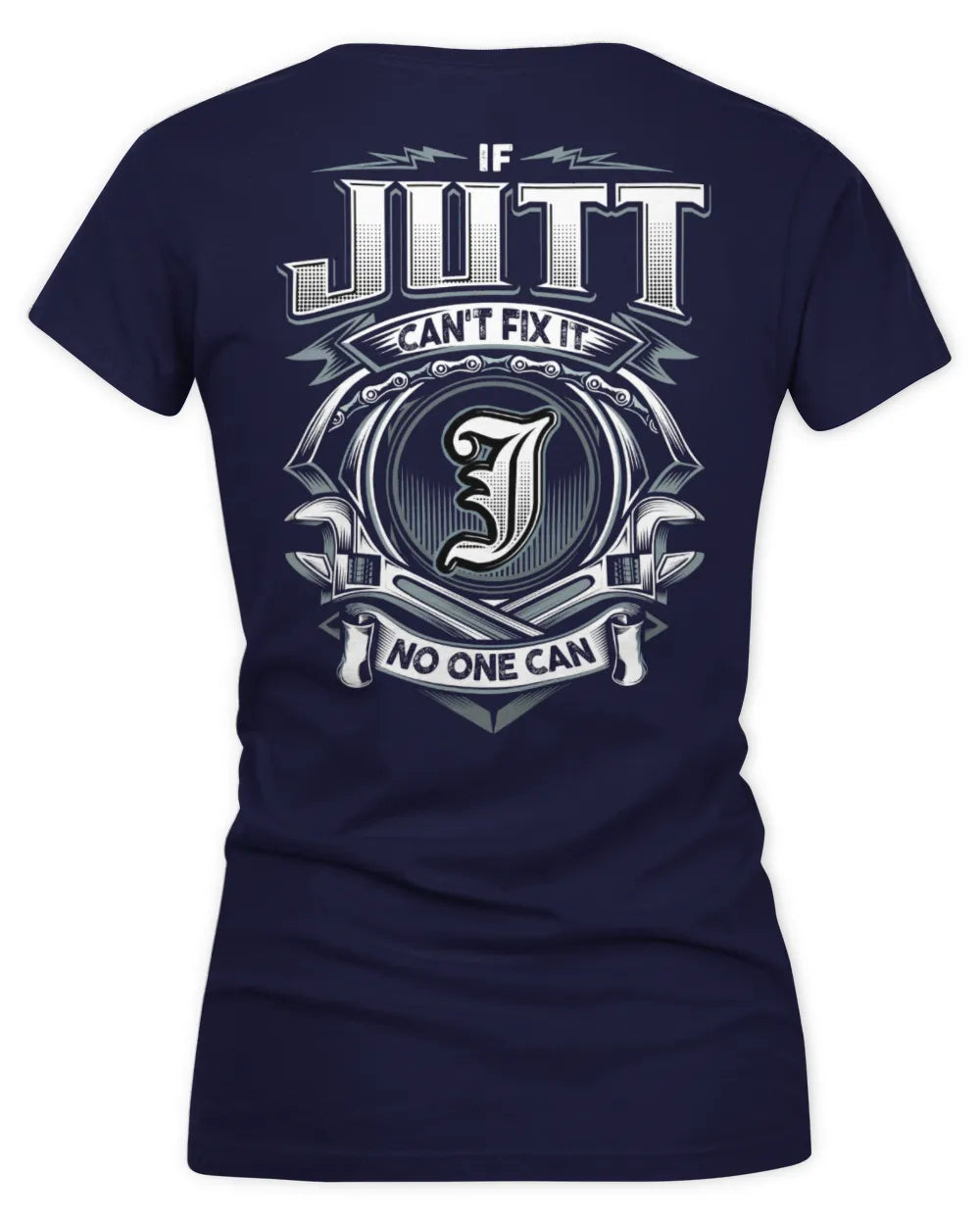 JUTT AP81-K4-626 - Personalized Ahmed Quote Apparel “If Ahmed Can't Fix It, No One Can” - Women's V-Neck T-Shirt - Navy