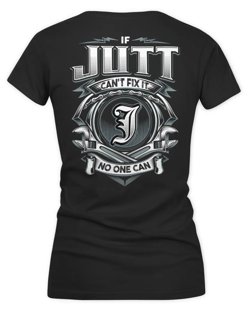 JUTT AP81-K4-626 - Personalized Ahmed Quote Apparel “If Ahmed Can't Fix It, No One Can” - Women's V-Neck T-Shirt - Black