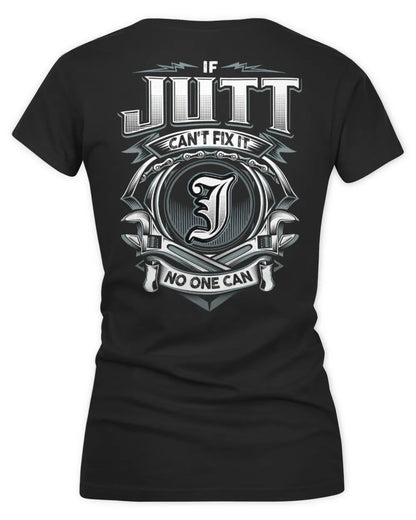 JUTT AP81-K4-626 - Personalized Ahmed Quote Apparel “If Ahmed Can't Fix It, No One Can” - Women's V-Neck T-Shirt - Black