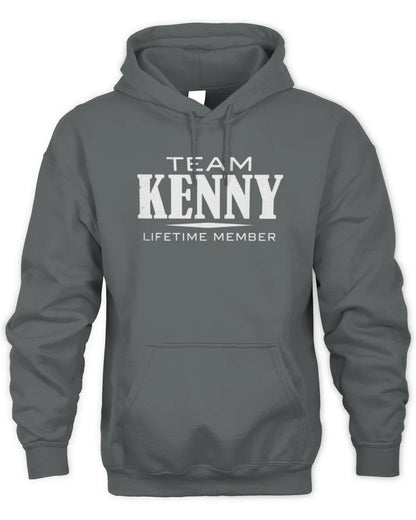KENNY BL62-K4-128 - Personalized “Team NAME Lifetime Member” - Unisex Hoodie - Charcoal
