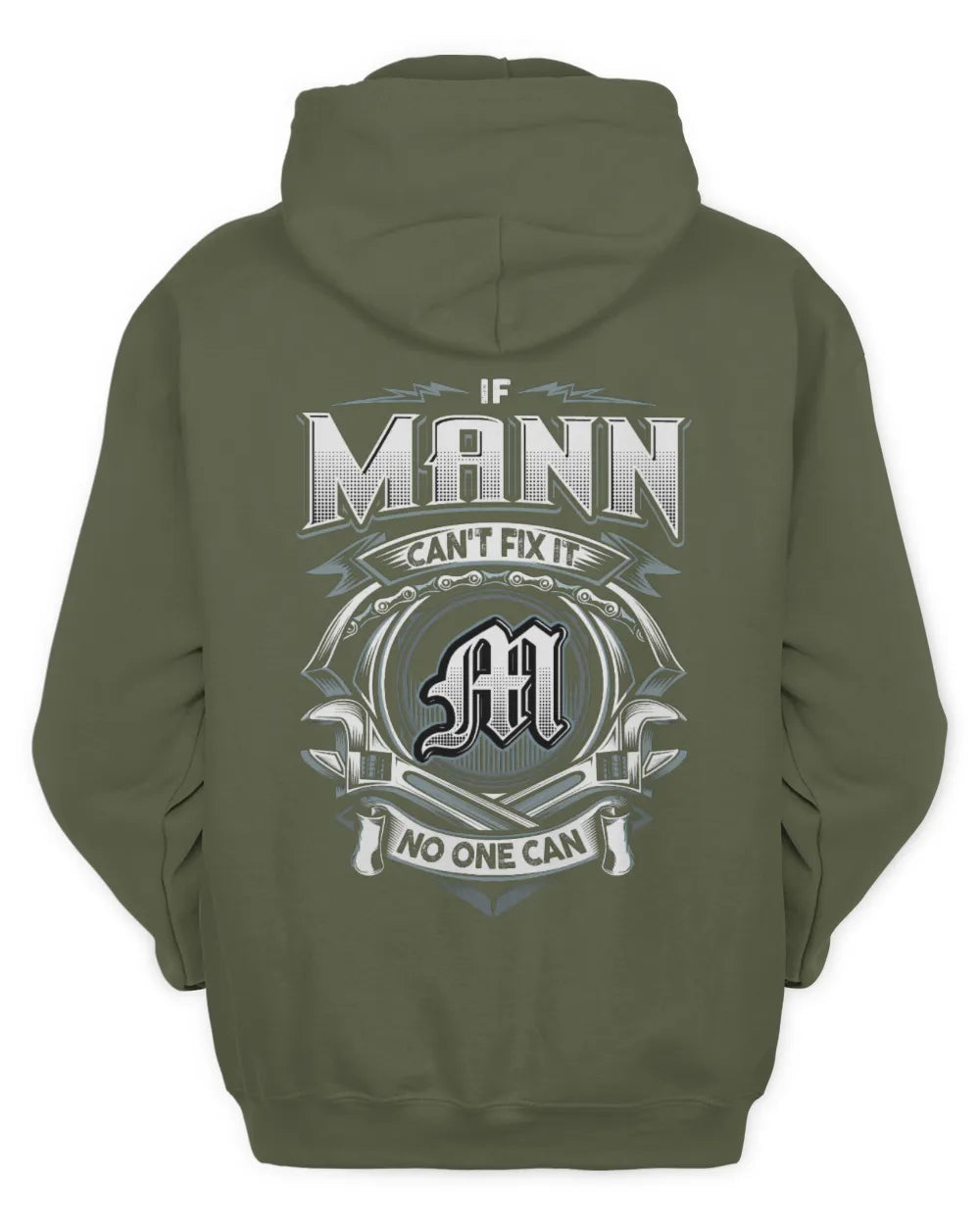 MANN AP81-K4-626 - Personalized Ahmed Quote Apparel “If Ahmed Can't Fix It, No One Can” - Unisex Hoodie - Military Green