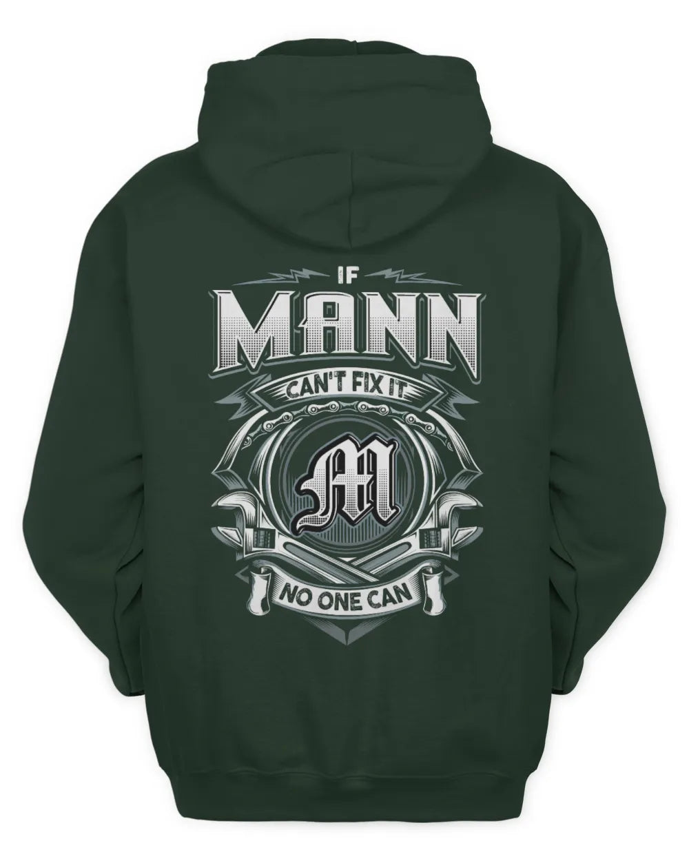 MANN AP81-K4-626 - Personalized Ahmed Quote Apparel “If Ahmed Can't Fix It, No One Can” - Unisex Hoodie - Forest Green