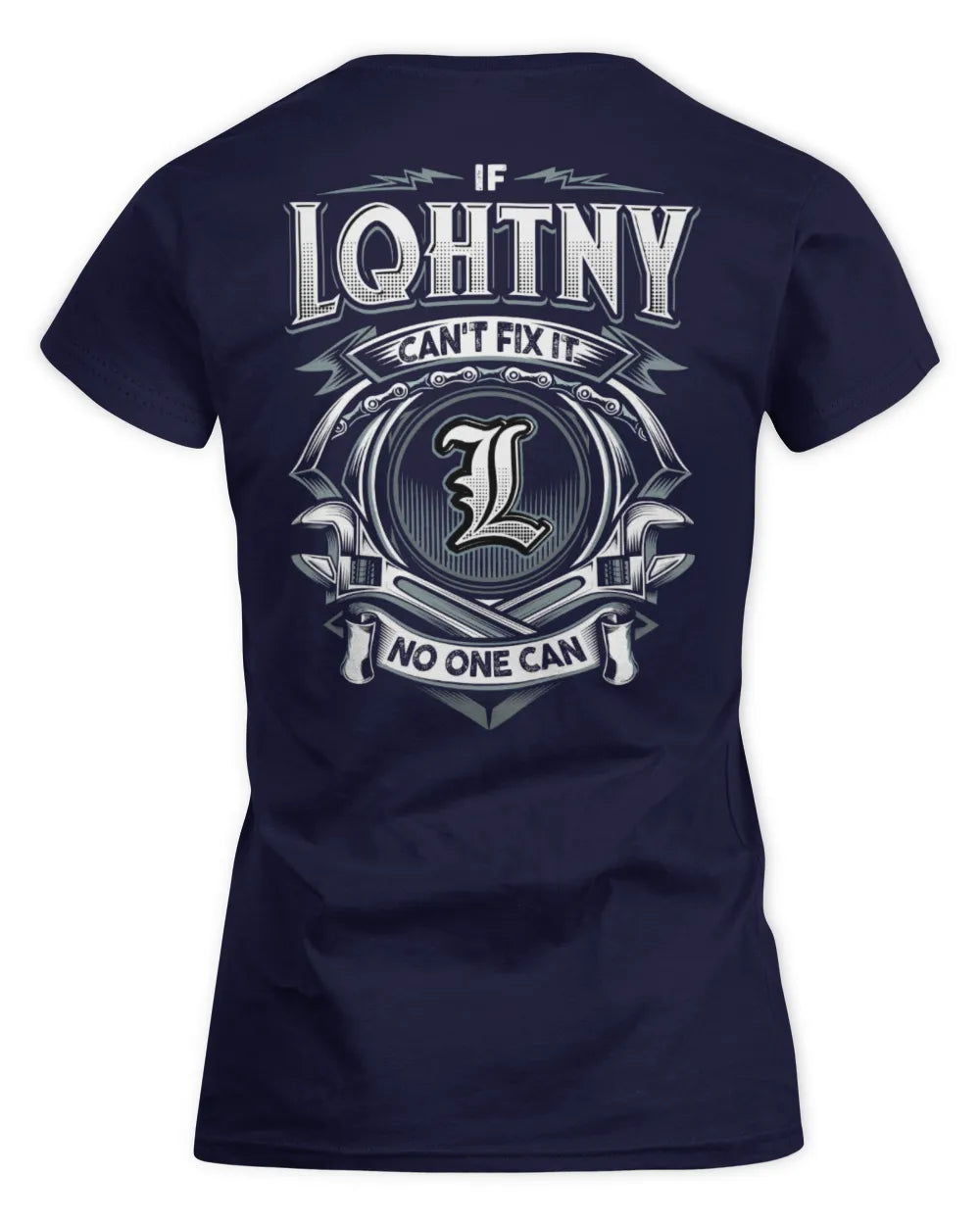 LQHTNY AP81-K4-626 - Personalized Ahmed Quote Apparel “If Ahmed Can't Fix It, No One Can” - Women's Standard T-Shirt - Navy