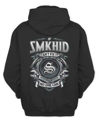 SMKHID AP81-K4-626 - Personalized Ahmed Quote Apparel “If Ahmed Can't Fix It, No One Can” - Unisex Hoodie - Black