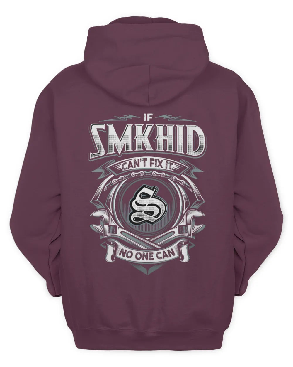 SMKHID AP81-K4-626 - Personalized Ahmed Quote Apparel “If Ahmed Can't Fix It, No One Can” - Unisex Hoodie - Maroon