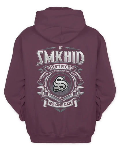 SMKHID AP81-K4-626 - Personalized Ahmed Quote Apparel “If Ahmed Can't Fix It, No One Can” - Unisex Hoodie - Maroon
