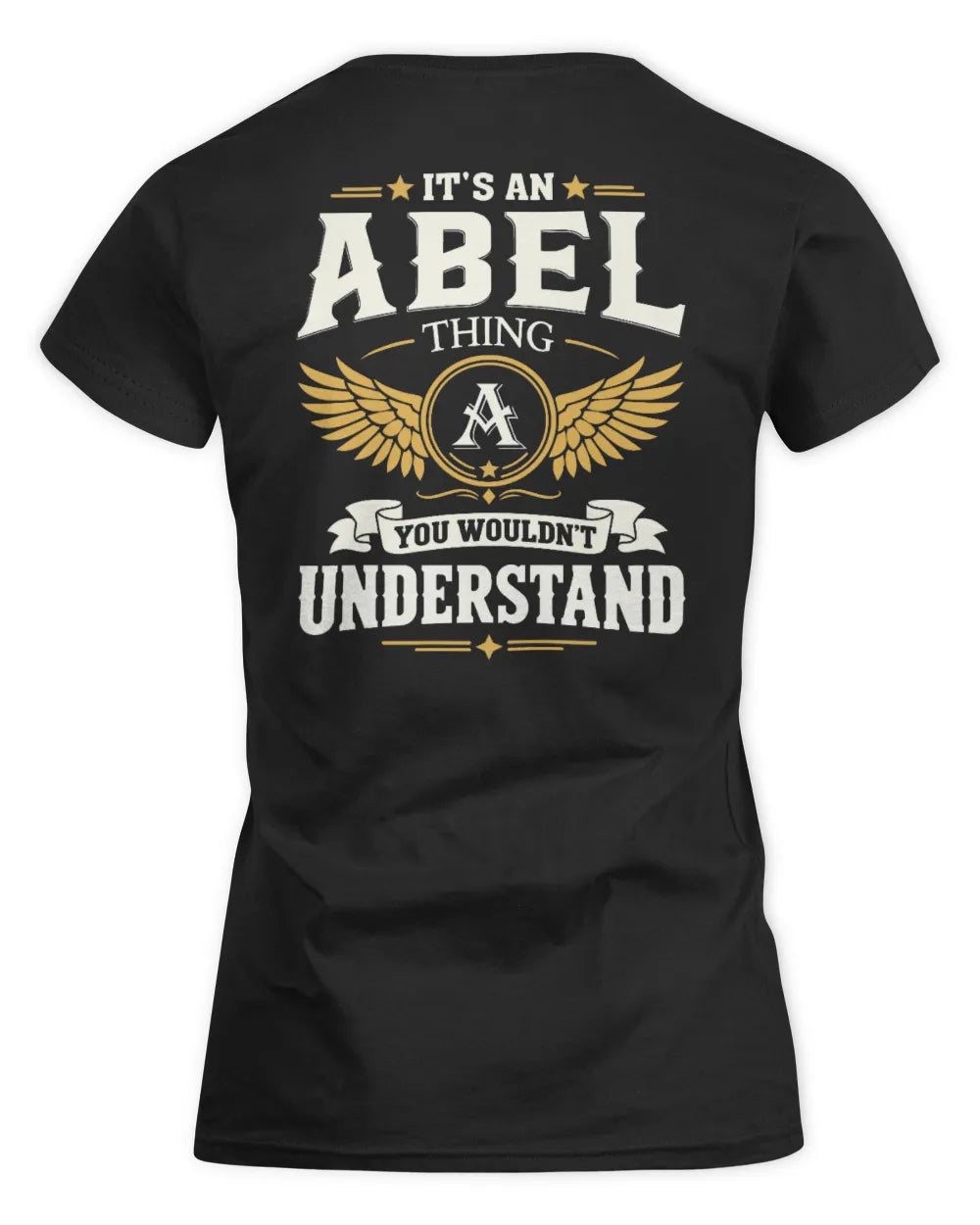 ABEL KT06-M008 It’s a [NAME] Thing – You Wouldn’t Understand | Personalized Vintage T-Shirt - Women's Standard T-Shirt - Black