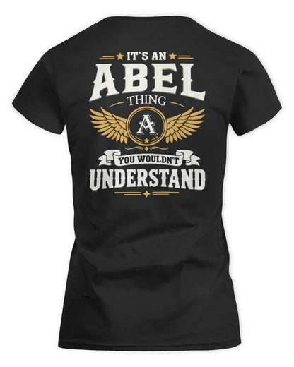 ABEL KT06-M008 It’s a [NAME] Thing – You Wouldn’t Understand | Personalized Vintage T-Shirt - Women's Standard T-Shirt - Black