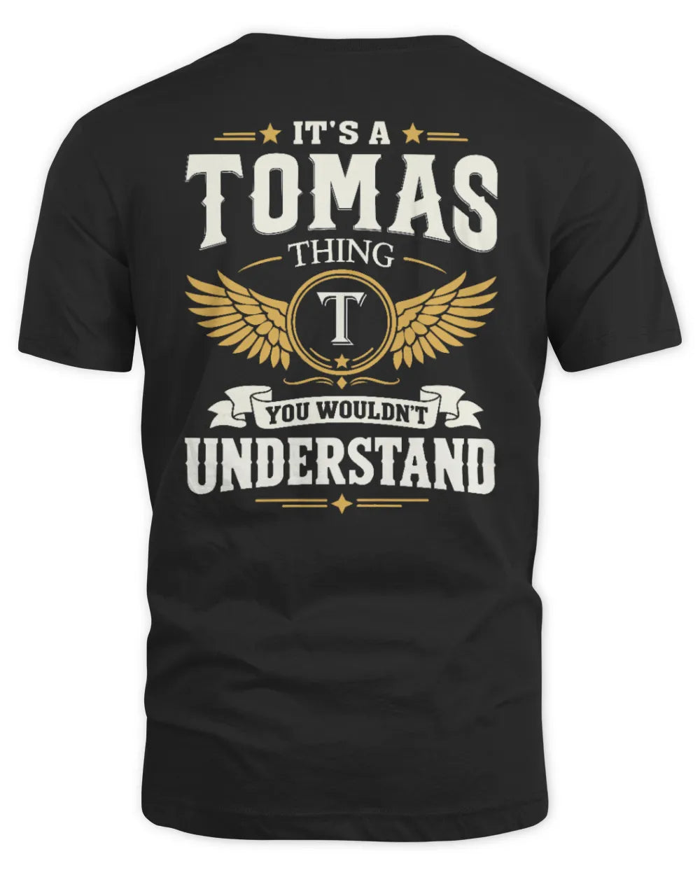 TOMAS KT06-M008 It’s a [NAME] Thing – You Wouldn’t Understand | Personalized Vintage T-Shirt - Unisex Standard T-Shirt - Black