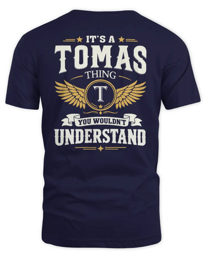 TOMAS KT06-M008 It’s a [NAME] Thing – You Wouldn’t Understand | Personalized Vintage T-Shirt - Unisex Standard T-Shirt - Navy