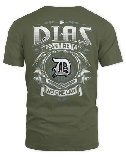 DIAS AP81-K4-626 - Personalized Ahmed Quote Apparel “If Ahmed Can't Fix It, No One Can” - Unisex Standard T-Shirt - Military Green