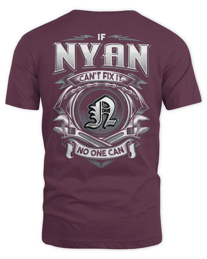 NYAN AP81-K4-626 - Personalized Ahmed Quote Apparel “If Ahmed Can't Fix It, No One Can” - Unisex Standard T-Shirt - Maroon