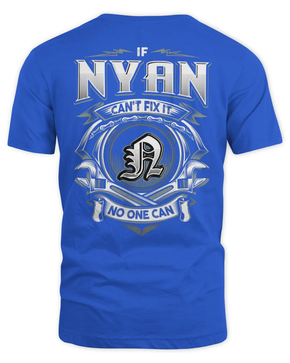 NYAN AP81-K4-626 - Personalized Ahmed Quote Apparel “If Ahmed Can't Fix It, No One Can” - Unisex Standard T-Shirt - Royal