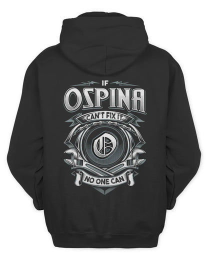 OSPINA AP81-K4-626 - Personalized Ahmed Quote Apparel “If Ahmed Can't Fix It, No One Can” - Unisex Hoodie - Black