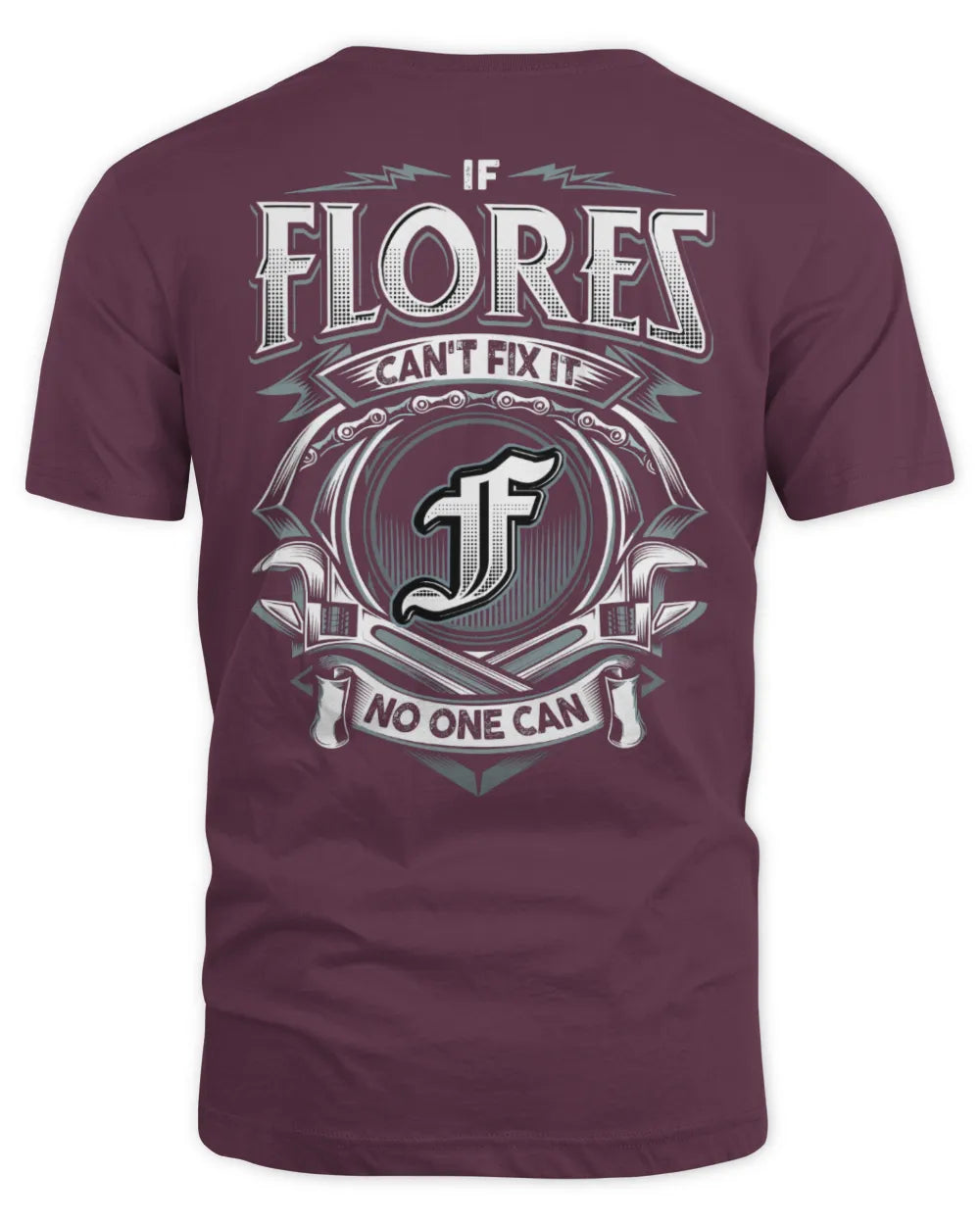 FLORES AP81-K4-626 - Personalized Ahmed Quote Apparel “If Ahmed Can't Fix It, No One Can” - Unisex Standard T-Shirt - Maroon