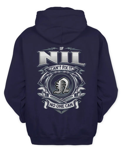 NIL AP81-K4-626 - Personalized Ahmed Quote Apparel “If Ahmed Can't Fix It, No One Can” - Unisex Hoodie - Navy