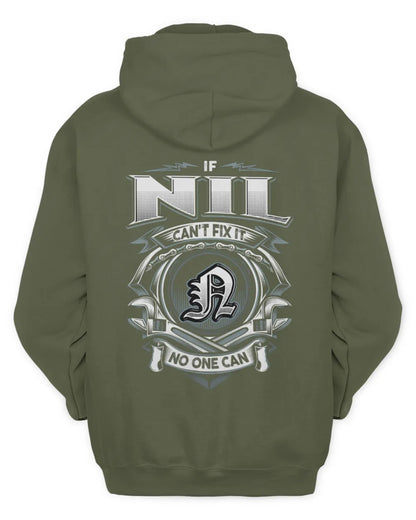 NIL AP81-K4-626 - Personalized Ahmed Quote Apparel “If Ahmed Can't Fix It, No One Can” - Unisex Hoodie - Military Green