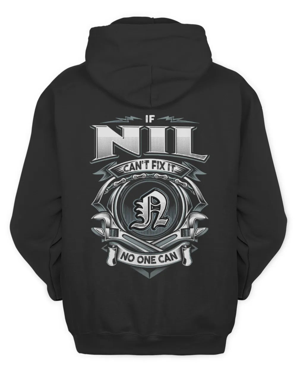 NIL AP81-K4-626 - Personalized Ahmed Quote Apparel “If Ahmed Can't Fix It, No One Can” - Unisex Hoodie - Black