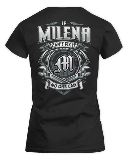 MILENA AP81-K4-626 - Personalized Ahmed Quote Apparel “If Ahmed Can't Fix It, No One Can” - Women's Standard T-Shirt - Black