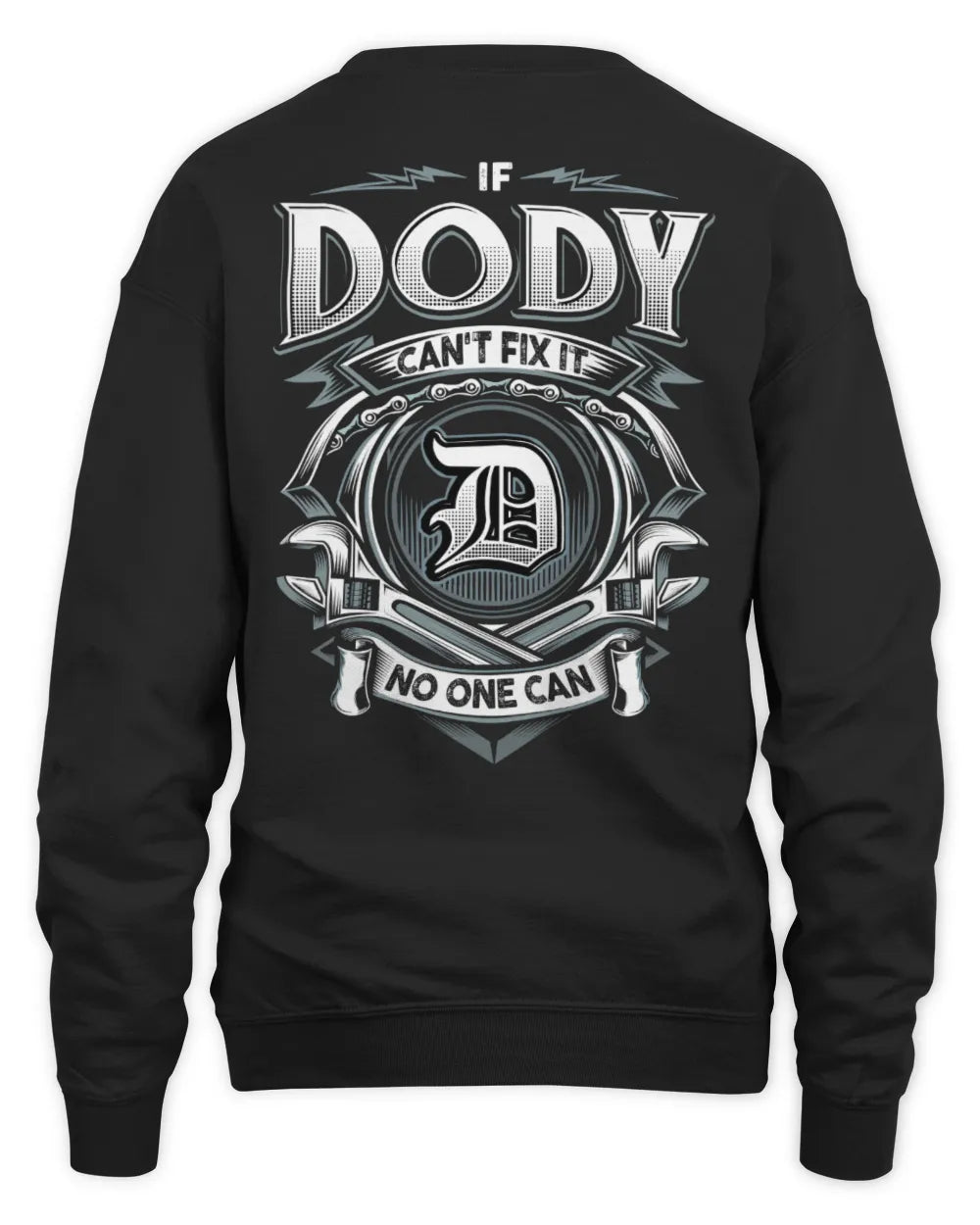 DODY AP81-K4-626 - Personalized Ahmed Quote Apparel “If Ahmed Can't Fix It, No One Can” - Unisex Sweatshirt - Black