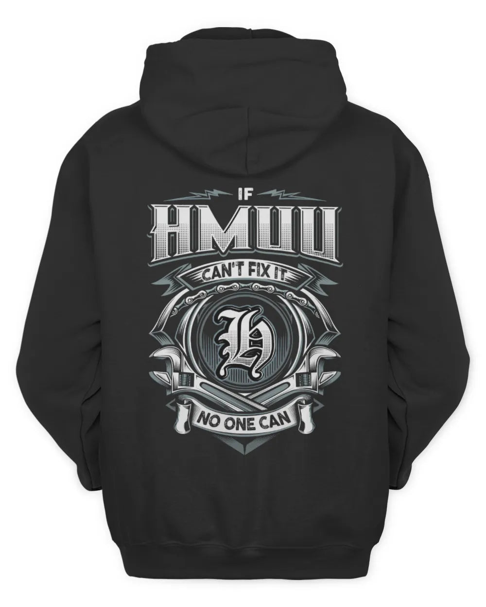 HMUU AP81-K4-626 - Personalized Ahmed Quote Apparel “If Ahmed Can't Fix It, No One Can” - Unisex Hoodie - Black