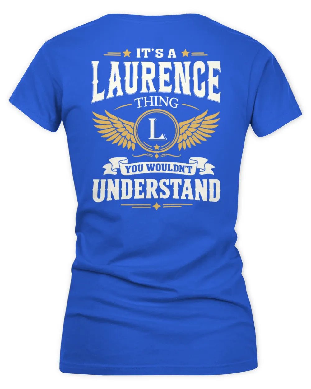 LAURENCE KT06-M008 It’s a [NAME] Thing – You Wouldn’t Understand | Personalized Vintage T-Shirt - Women's V-Neck T-Shirt - Royal