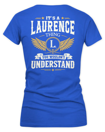LAURENCE KT06-M008 It’s a [NAME] Thing – You Wouldn’t Understand | Personalized Vintage T-Shirt - Women's V-Neck T-Shirt - Royal